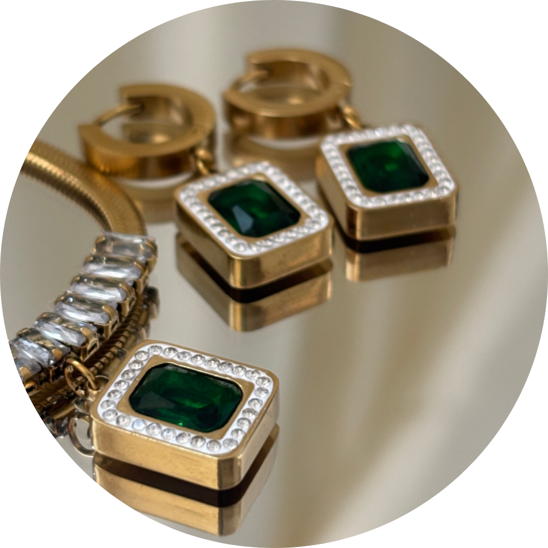 Vienna – Parure plaquée or 18K avec zircon