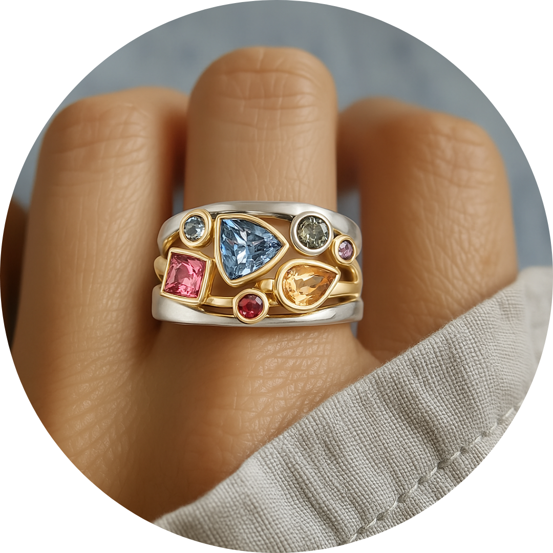 Bague Vintage Bunter en Zircone