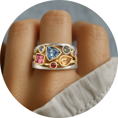 Bague Vintage Bunter en Zircone