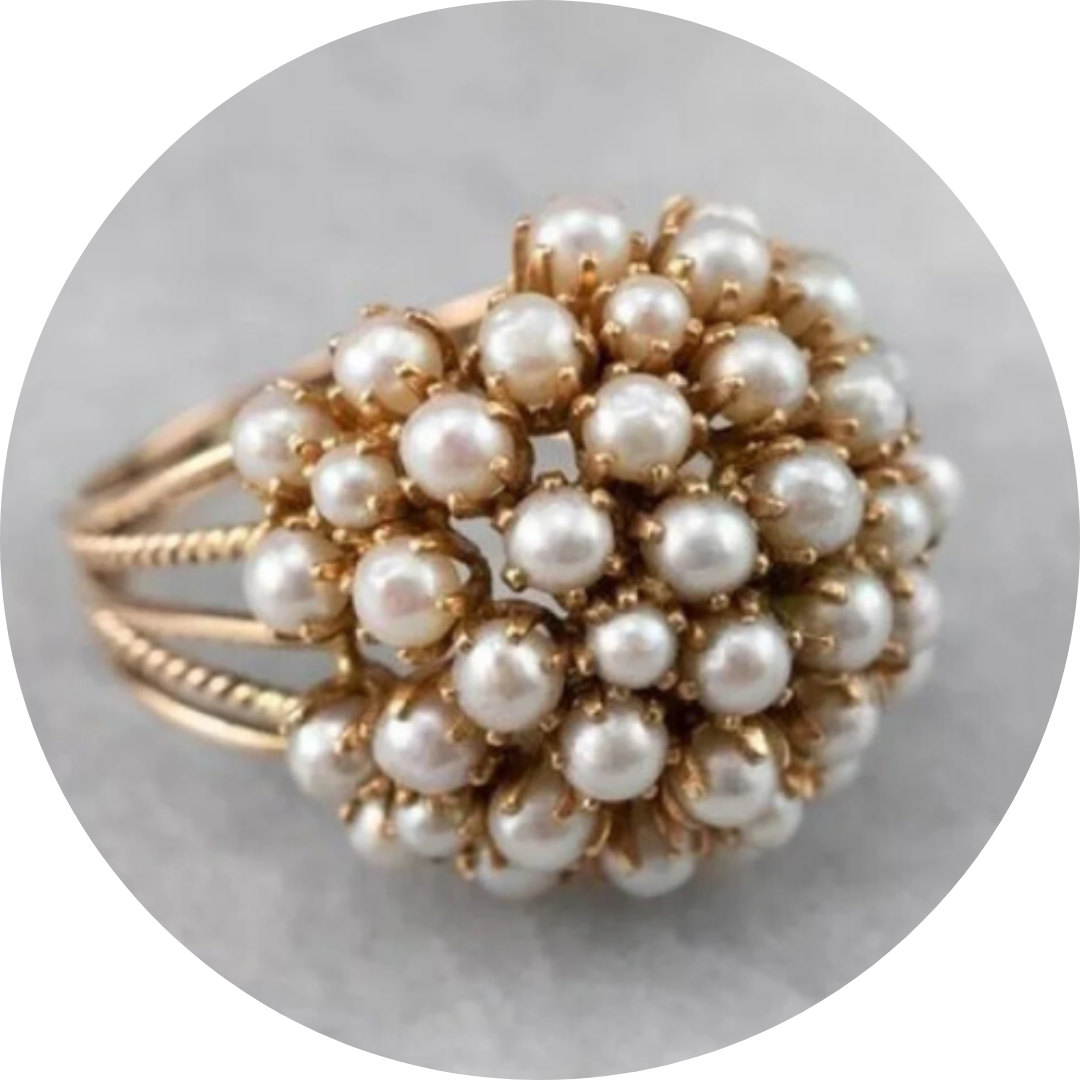 Nerea - Bague ornée de perles délicates
