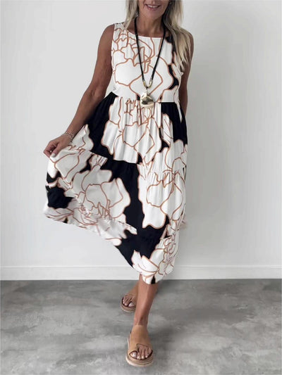 Jade - Robe élégante à motif floral pour les occasions spéciales