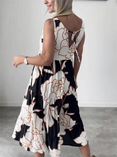 Jade - Robe élégante à motif floral pour les occasions spéciales