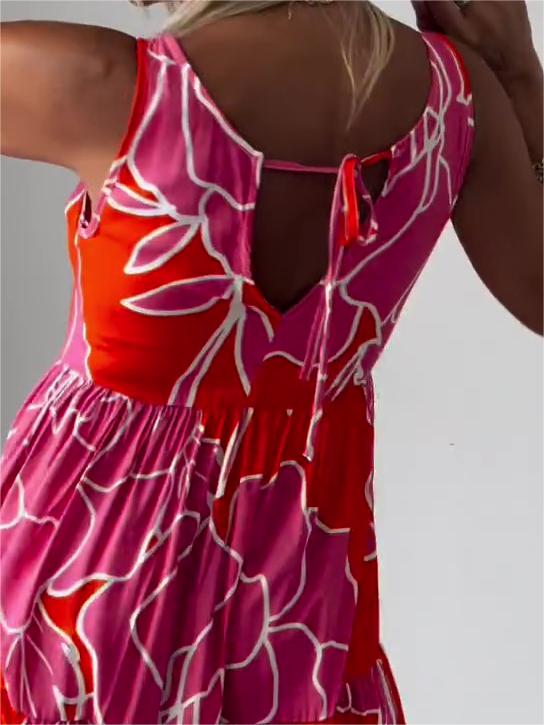Jade - Robe élégante à motif floral pour les occasions spéciales