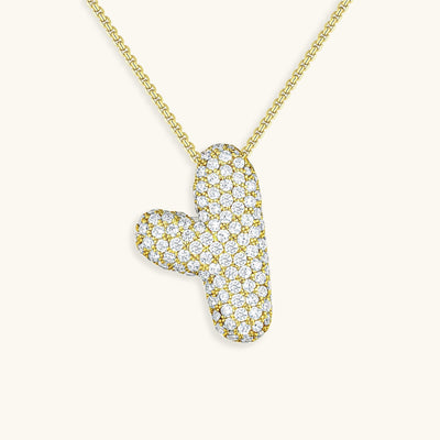 Collier Initiale Diamant – Bubble