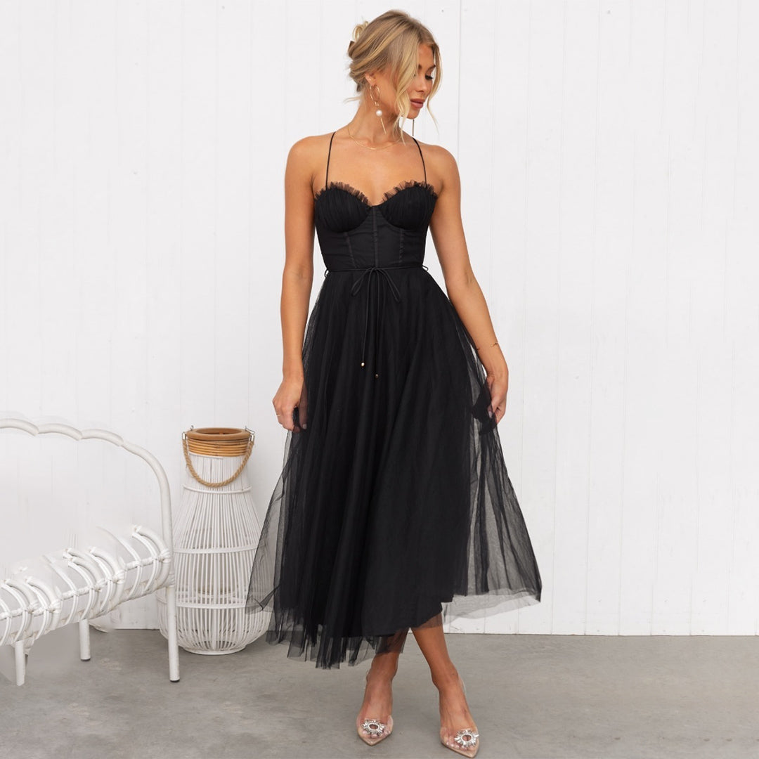 Édith - Robe midi festive pour femme