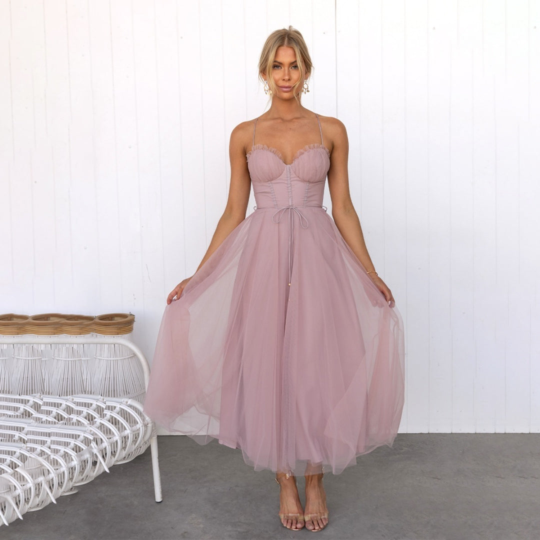 Édith - Robe midi festive pour femme