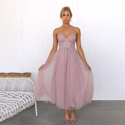 Édith - Robe midi festive pour femme
