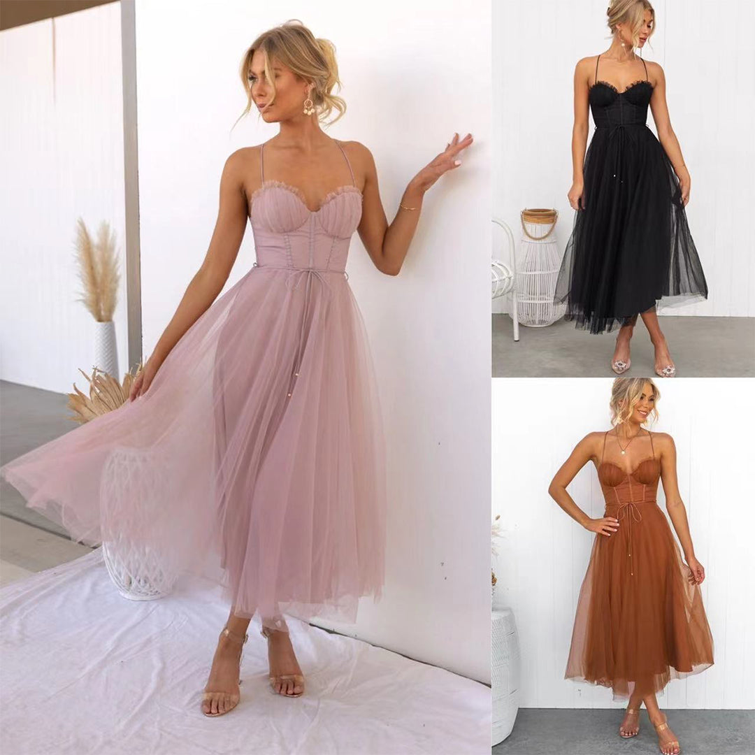 Édith - Robe midi festive pour femme
