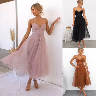 Édith - Robe midi festive pour femme