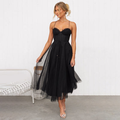 Édith - Robe midi festive pour femme