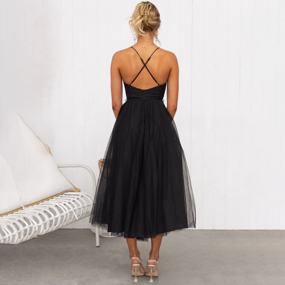 Édith - Robe midi festive pour femme