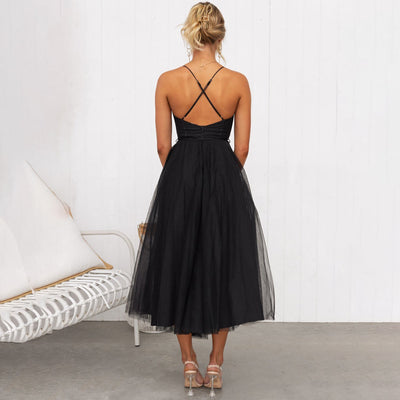 Édith - Robe midi festive pour femme