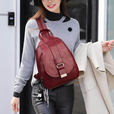 Sac à dos en cuir pour femmes