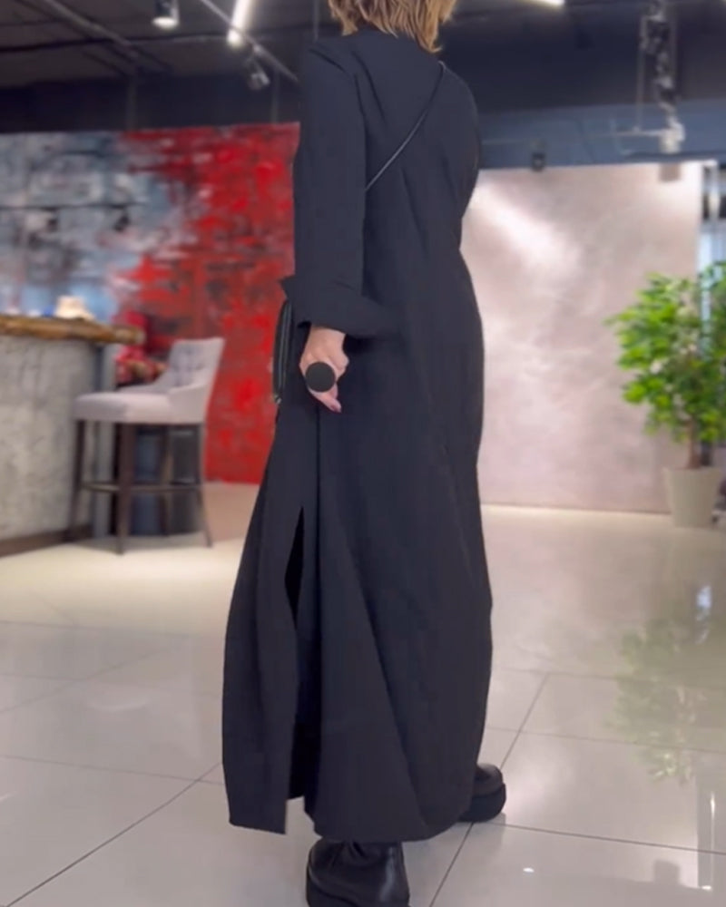 Maëlle - Robe longue et souple en stretch pour une élégance intemporelle