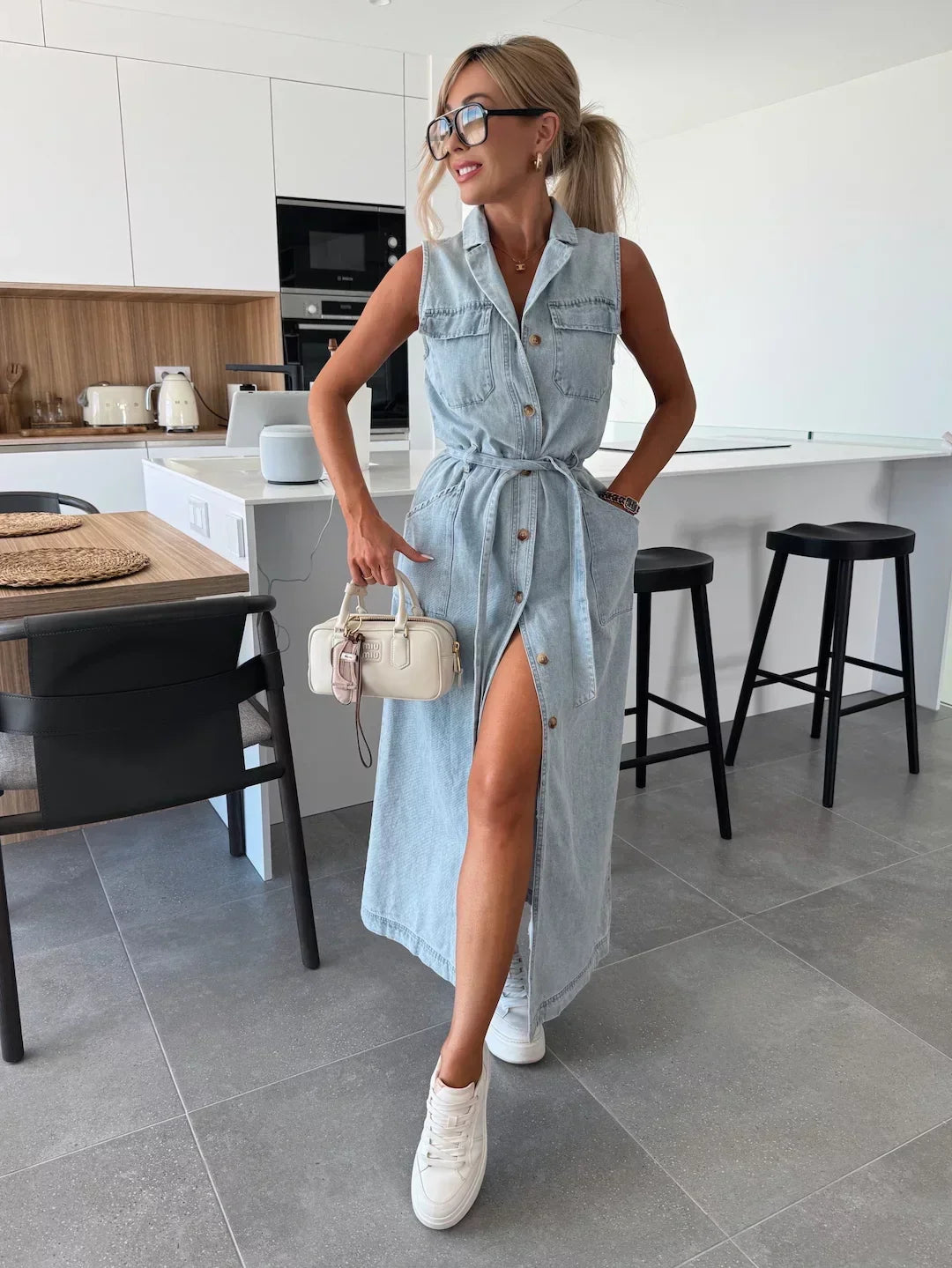 Ivy | Robe longue en jean