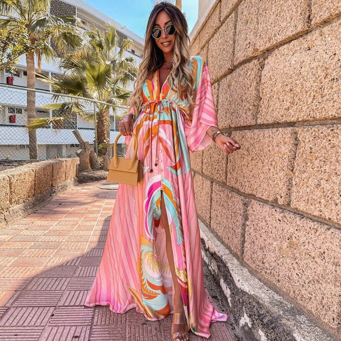 Amelie | Robe d'été de plage pour femme | Maxi