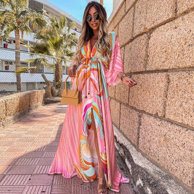 Amelie | Robe d'été de plage pour femme | Maxi