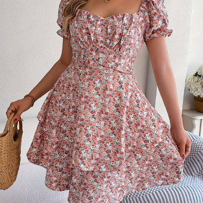 ANNA – Femme Robe à Encolure Cœur Élégante & Féminine