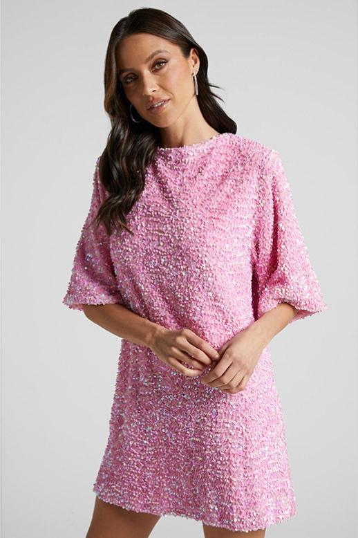 Ann | Robe Mini à Paillettes Dos Nu pour Femme