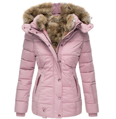 Zola | Manteau d'hiver chaud avec doublure en fausse fourrure