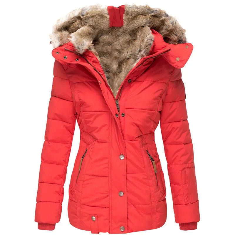 Zola | Manteau d'hiver chaud avec doublure en fausse fourrure