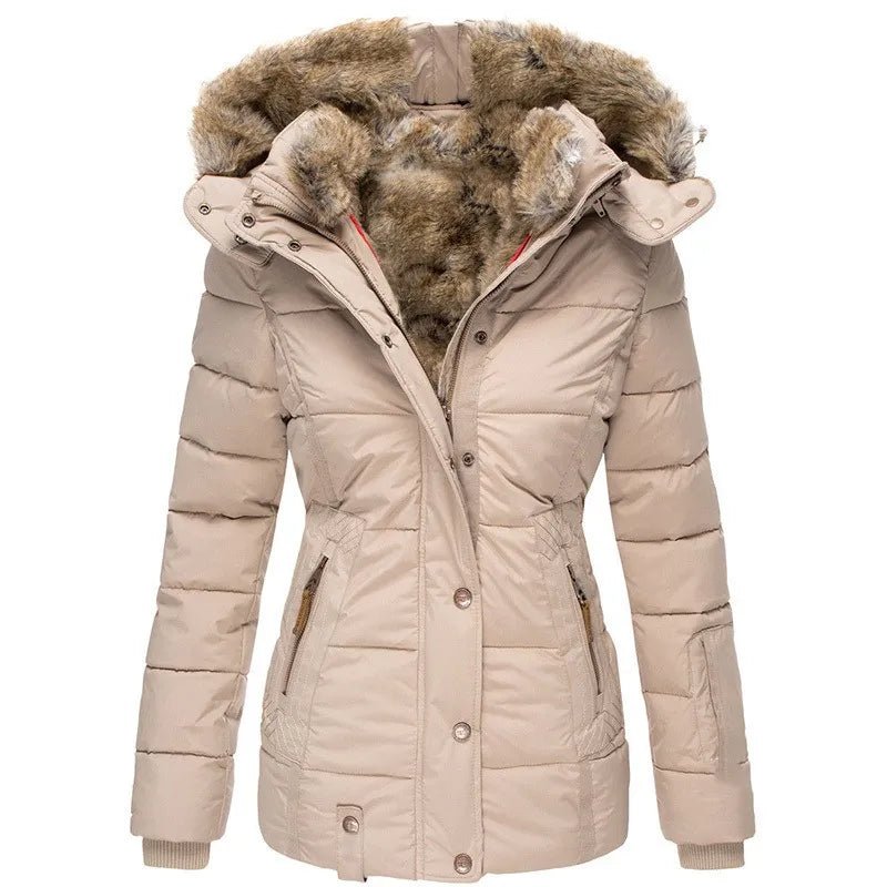 Zola | Manteau d'hiver chaud avec doublure en fausse fourrure