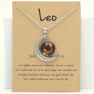 Collier Signe du Zodiaque avec Pendentif Lune