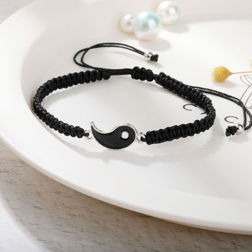 Bracelets Yin Yang d’amitié – Lot de 2 réglables