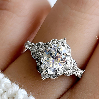 Bague design français en argent vintage .925