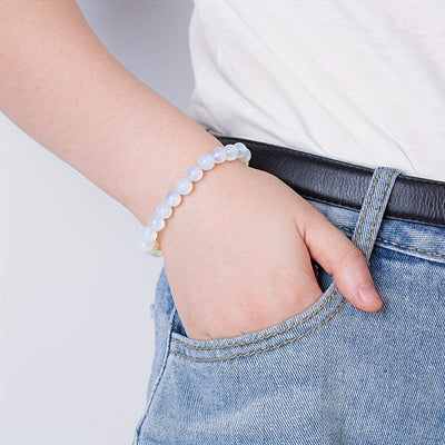 Bracelet boule en pierre de lune