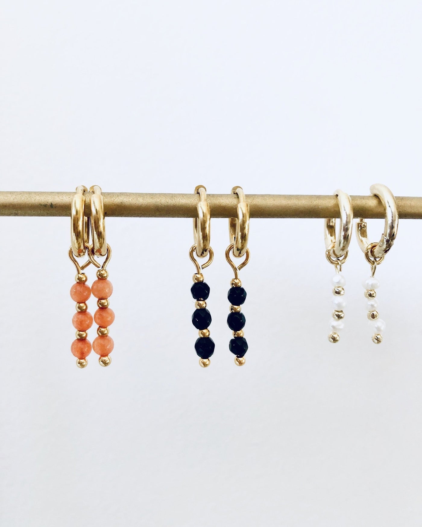 Mon Chéri – Boucles d’oreilles – Pierre naturelle – Acier inoxydable