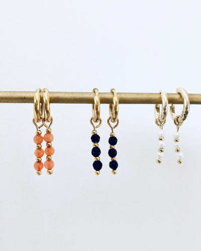 Mon Chéri – Boucles d’oreilles – Pierre naturelle – Acier inoxydable