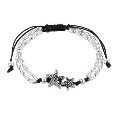 Bracelet de cheville étoile de mer Boho