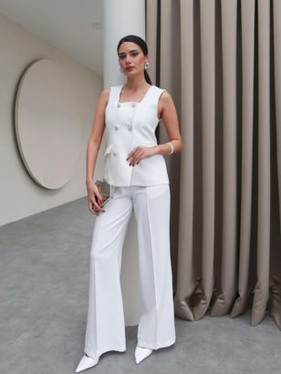 AtelierdeRocheParis™ | Amélie | Ensemble Blazer et Pantalon Chic