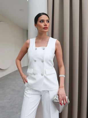 AtelierdeRocheParis™ | Amélie | Ensemble Blazer et Pantalon Chic