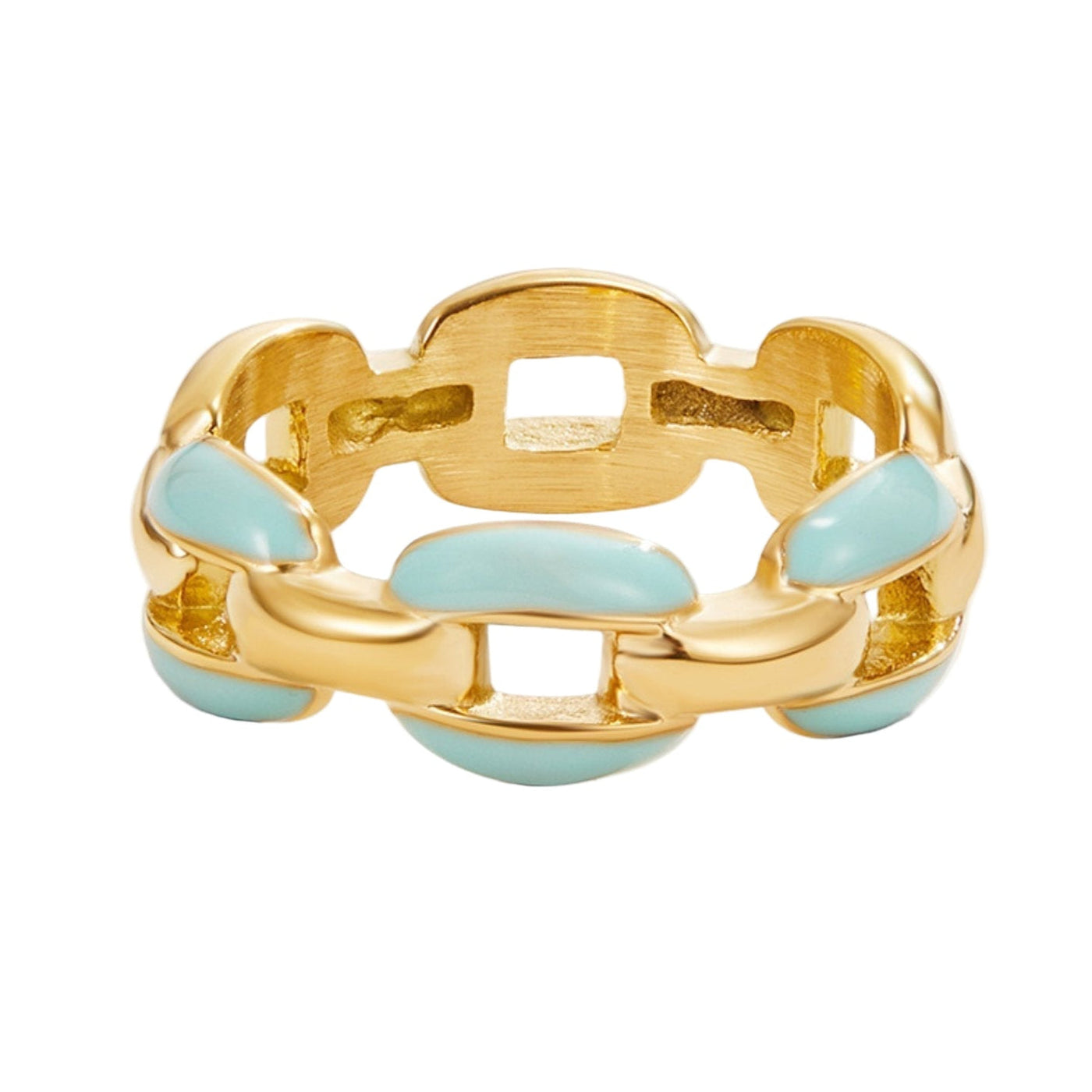 Bague en chaîne bleue Reya