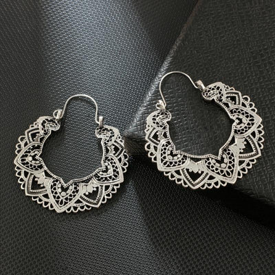 Boucles d'oreilles Boho Lotus