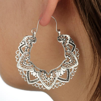Boucles d'oreilles Boho Lotus
