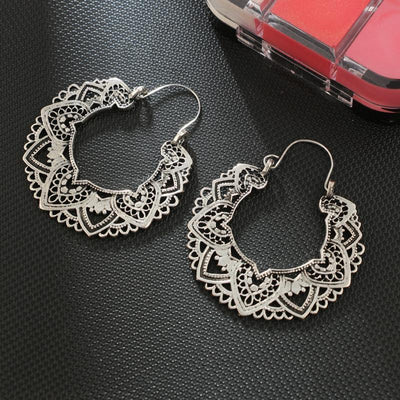 Boucles d'oreilles Boho Lotus