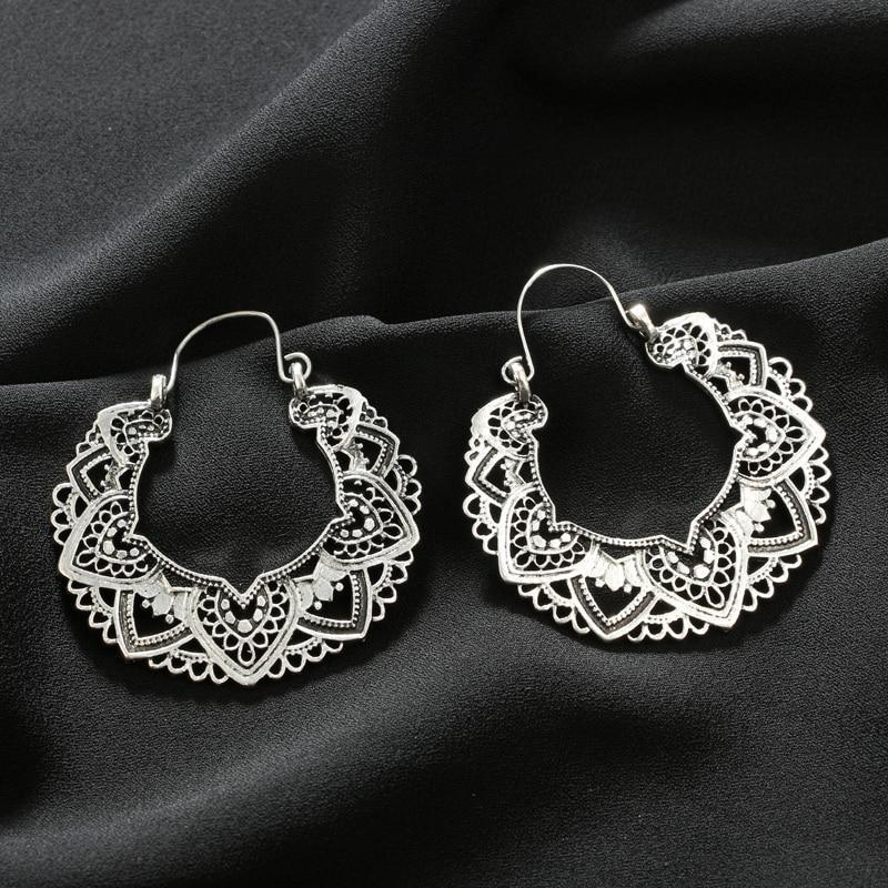 Boucles d'oreilles Boho Lotus