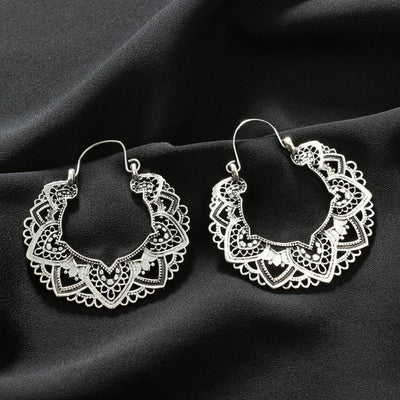 Boucles d'oreilles Boho Lotus