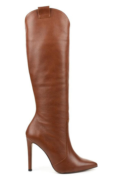 Bottes en Cuir Confort Hautes