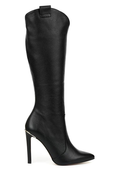 Bottes en Cuir Confort Hautes