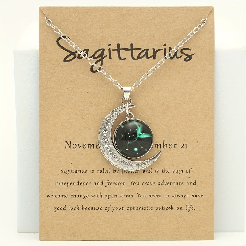 Collier Signe du Zodiaque avec Pendentif Lune