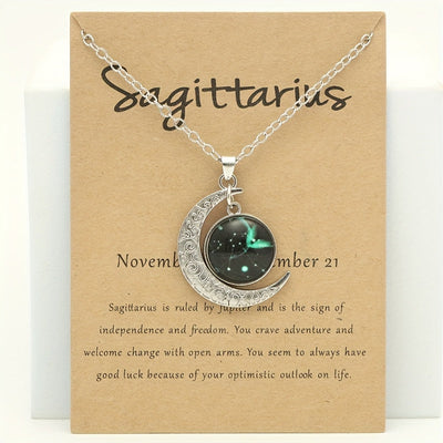 Collier Signe du Zodiaque avec Pendentif Lune