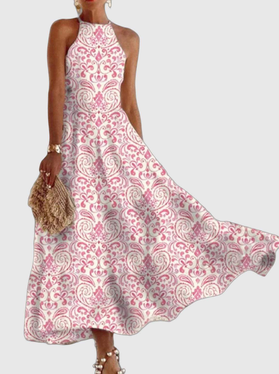 Anne | Robe d'été longue pour femme | Maxi
