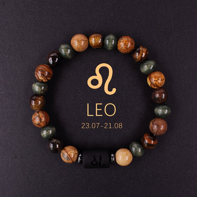 Bracelet Zodiaque en Pierres Naturelles – Ajustable et Unique