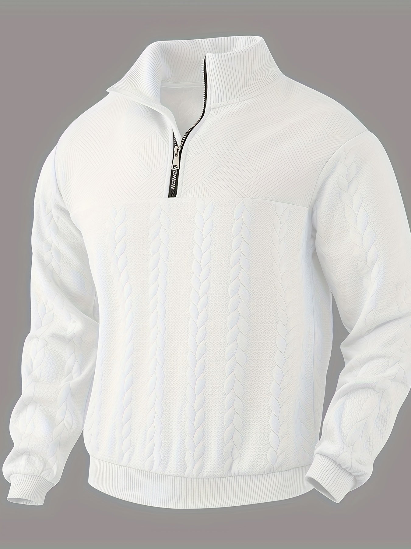 Rafael - Pull zippé vintage homme