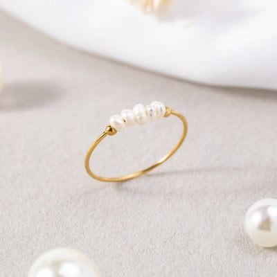 Silva - Bague en perles d'eau douce