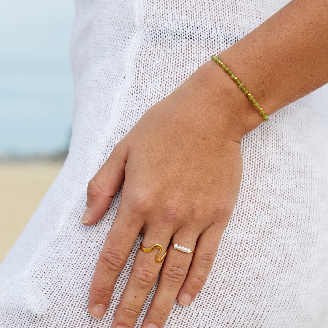 Silva - Bague en perles d'eau douce
